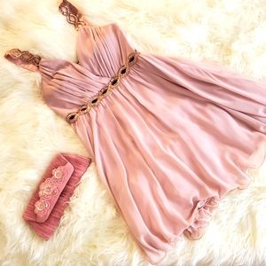 New Look wedding guest midi dresses with clutch